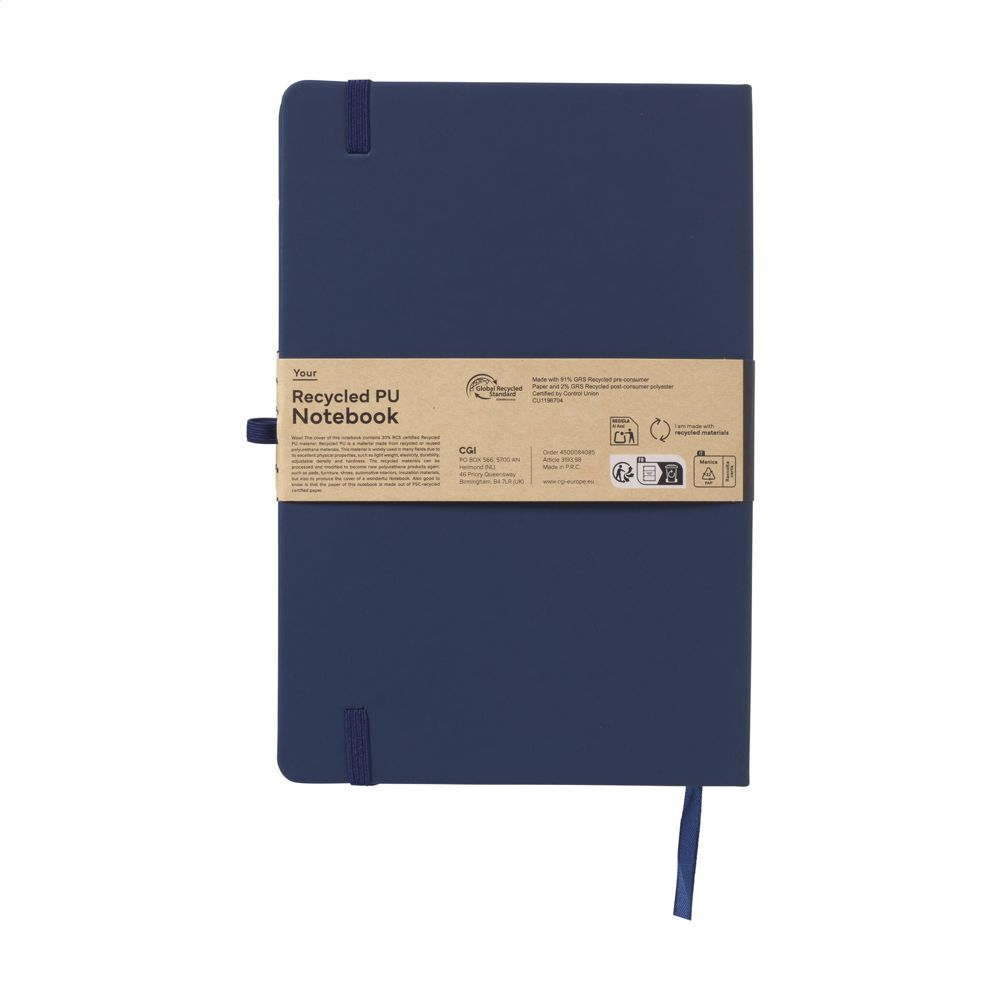 Recycled GRS PU Notebook A5 Notizbuch